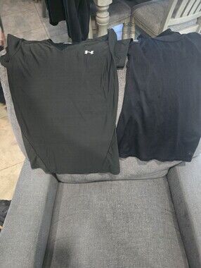 Under Armour Black Short-Sleeve Tee - Logo Front